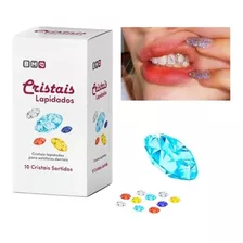 Piercing Dental Colorido 10 Cristais Lapidados 1.8mm Maquira