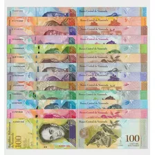 Set 13 Billetes De Venezuela Sin Repetir Nuevos 