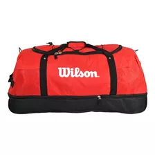 Bolso Wilson Deportivo Viaje Urbano Fitness Bolsillo Gym Color Rojo Talle Universal