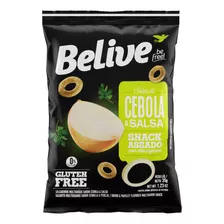 Snack Cebola & Salsa Sem Glúten Zero Lactose Belive Be Free! Pacote 35g