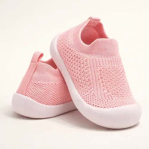 Tênis Sapatinho Meia Infantil Bebe Menino Menina Azul Rosa 22 Br Liso