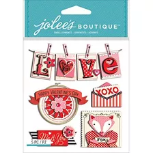 Jolees Boutique Dimensional Stickers Valentine Words