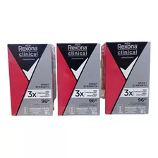 Pack X3 Rexona Clinical Maxima Sport Strength Protección 96h