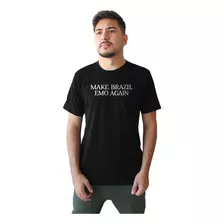 Camiseta Make Brazil Emo Again Brasil Emos 100% Algodão
