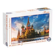 Jogo Quebra Cabeça Moscou Russia Puzzle 500 Peças Família