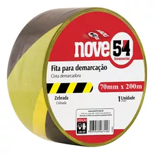 Fita Demarcação Sem Adesivo 70mm X 200m Zebrada Nove54 Nf