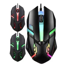 Mouse Raton Gamer Usb Optico Luces Rbg