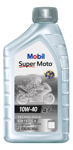 Mobil Super Moto 4t Mx 10w-40 Caja 12x0.946l Mobil 127769 Foto 3
