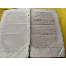 Le Droit Civil Volume Premier Livro De 1859 Francês