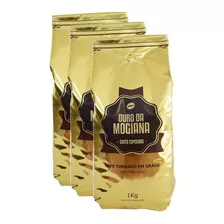 Kit 3 Kg Café Gourmet Em Grão Ouro Da Mogiana