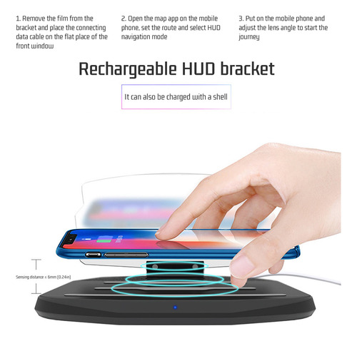 E Mobile Holder Hud, Proyector De Navegacin Para Automvil, Foto 3