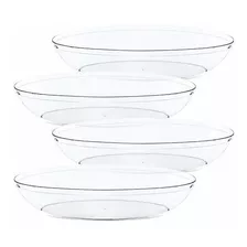 Plasticpro Desechable Oval Tazones, Partido Bocadillo O Ensa