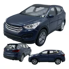 Carrinho Miniatura Hyundai Santa Fé Ferro Abre Portas 1:36