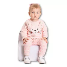 Conjunto Bebe Blusa Calça Moletom Pimentinha Kids Bunny