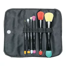 Brochas De Maquillaje Fascino Doble Función 6u. Set 