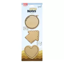 Bloco Smart Notes Tokens Kraft 70x70mm 25fls 3bl Brw