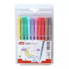 Marcadores Escolar Trabi Junior Pastel X 10 Colores