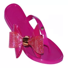 Chinelo Infantil Sandália Rasteirinha Laço Glitter Mirabella