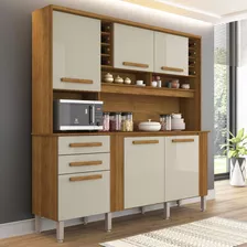 Armário Para Cozinha 6 Portas 2 Gavetas Doha Sallêto Db