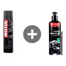 Motul C1 Limpiador De Cadenas+restaurador Partes De Negras