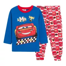 Pijama Niños Cars Pixar Manga Larga Licencia Oficial Disney 