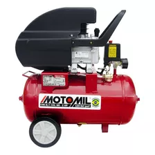 Compressor De Ar Elétrico Portátil Motomil Cmi-8,7/24l Monofásica 24l 2hp 127v/220v 60hz Vermelho