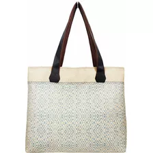 Bolsa Grande Feminina Azul Marfim Magicc Bolsas 192