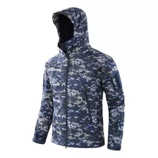 Campera Tácticas Impermeables Camperas Pixelado Azul Marina 