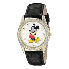 Disney ® Oficial Reloj Mano Mickey Mouse Con Cristales 30mm