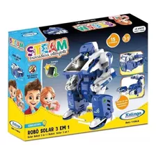 Brinquedo Robô Solar 3 Em 1 Com 15 Acessórios - Xalingo