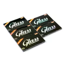 5 Folletos X Glass Clear Papel De Liar Tamano 1 1/4-100% Nat