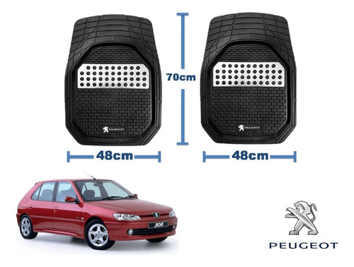Tapetes 3d Logo Peugeot + Cubre Volante 306 1999 A 2001 2002 Foto 4