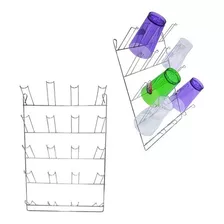Escorredor Secador Porta Copos, 20 Lugares, Cromado, Parede