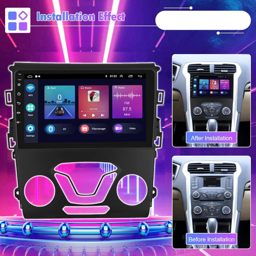 Estreo De Coche Ford Mondeo Fusion Radio Android 11 2013-19 Foto 2