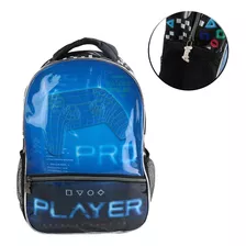 Mochila Play Game Escolar Gamer Menino Infantil Tam Grande G