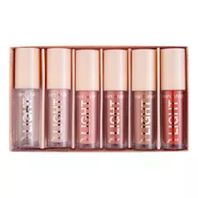 Brillo De Labios R Mirror Water Gloss De Vidrio Lacado Con 6