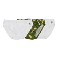 Cueca Infantil Pimpolho Masculino Kit C/3 Menino Tam. 2 Anos