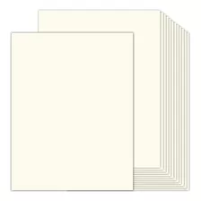 24 Hojas De Cartulina Crema 8.5 X 11 Papel Blanco Hueso...