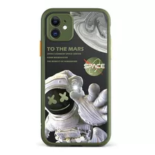 Funda Case Generica Para iPhone Silicona Astronauta Espacio