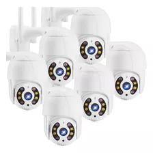 Combo 6 Cámara Ptz Robóticas Ip Wifi 2mp 1080p Hd Exterior 