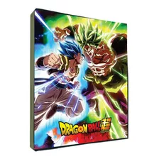 Fichário Álbum Cartas Dragon Ball Gogeta Broly + 10 Folhas