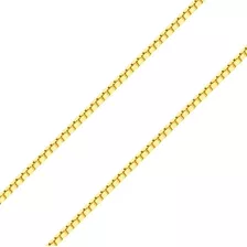 Corrente Ouro 18k Veneziana 60cm Bem Reforçada 1,2mm Cor Amarelo