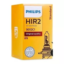 Par Lâmpada Philips Hir2 9012c1 12v 55w Standard