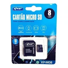 10 Cartão De Memoria Micro Sd 8gb + Adaptador Atacado