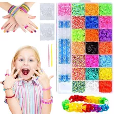 Set Para Hacer Pulseras Juguete Para Niñas Niños Gomitas Rz