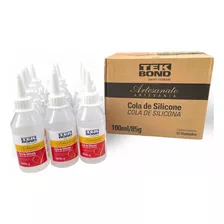 Caixa 12 Cola De Silicone Liquido Tek Bond 85g 100ml Atacado