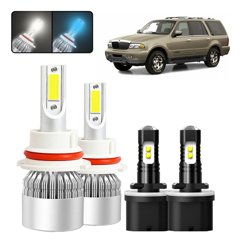 Kits De Faros 9007 6000k Led De Luz Alta Y Baja 30w 360