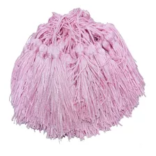 Pingente De Seda Tassel Rosa 50 Unidades