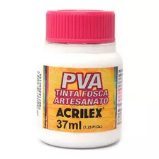 Tinta Pva Fosca Para Artesanato 37ml Acrilex - Branco