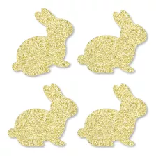 Conejitos De Purpurina Dorada Nomess Gold Glitter Cutou...